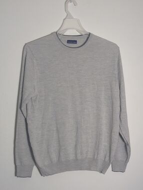 Emanuel Berg Men's Sweater 100% Merino Wool Neutral Quiet Luxury Old Money XL
